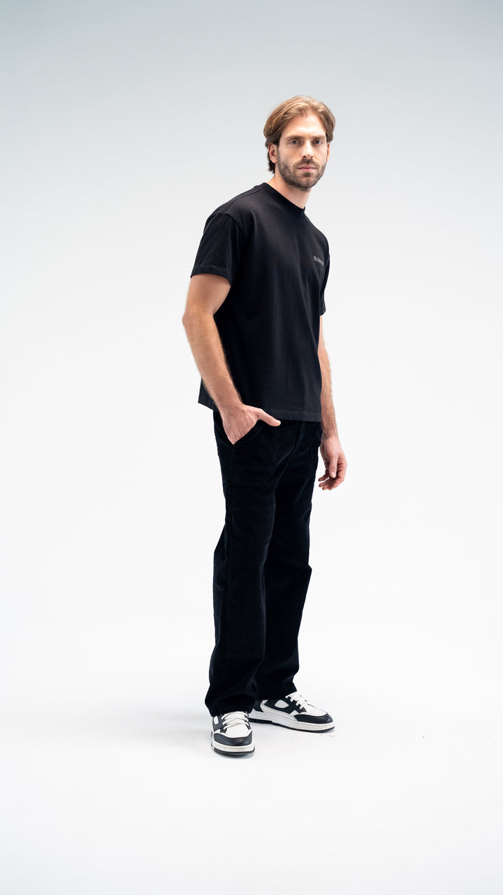 ICON REGULAR FIT BLACK T-SHIRT
