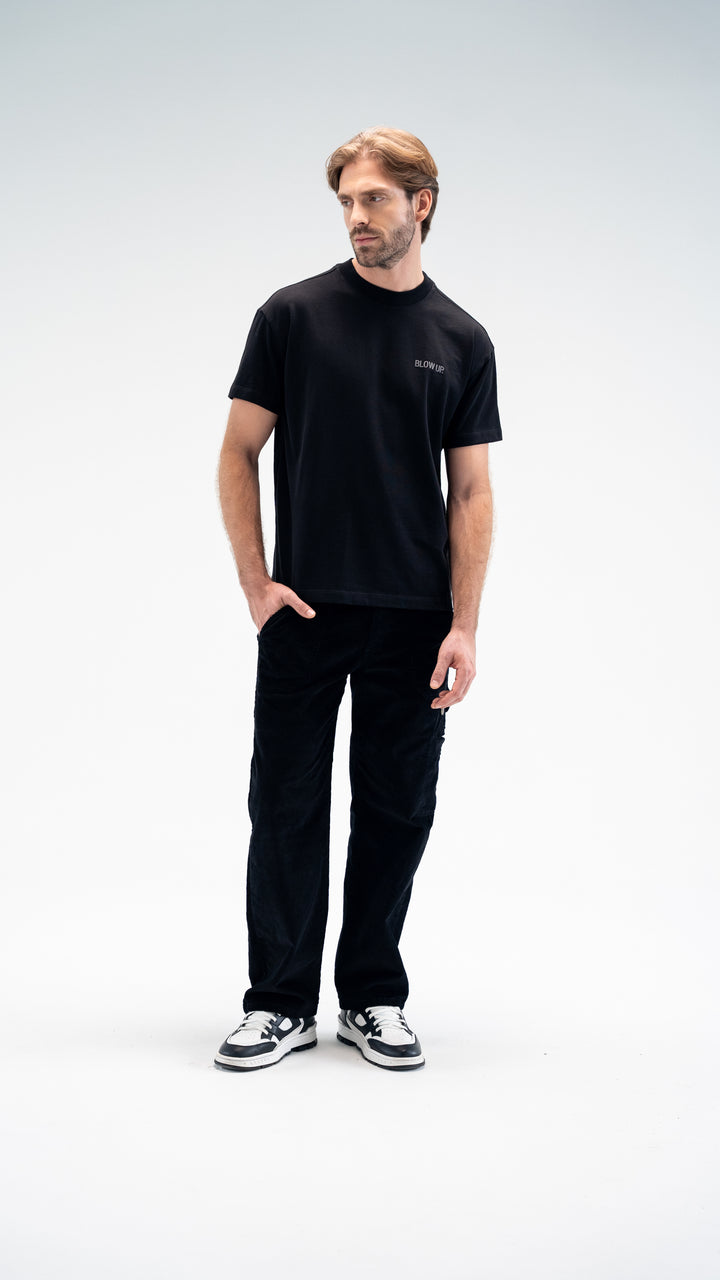 ICON REGULAR FIT BLACK T-SHIRT
