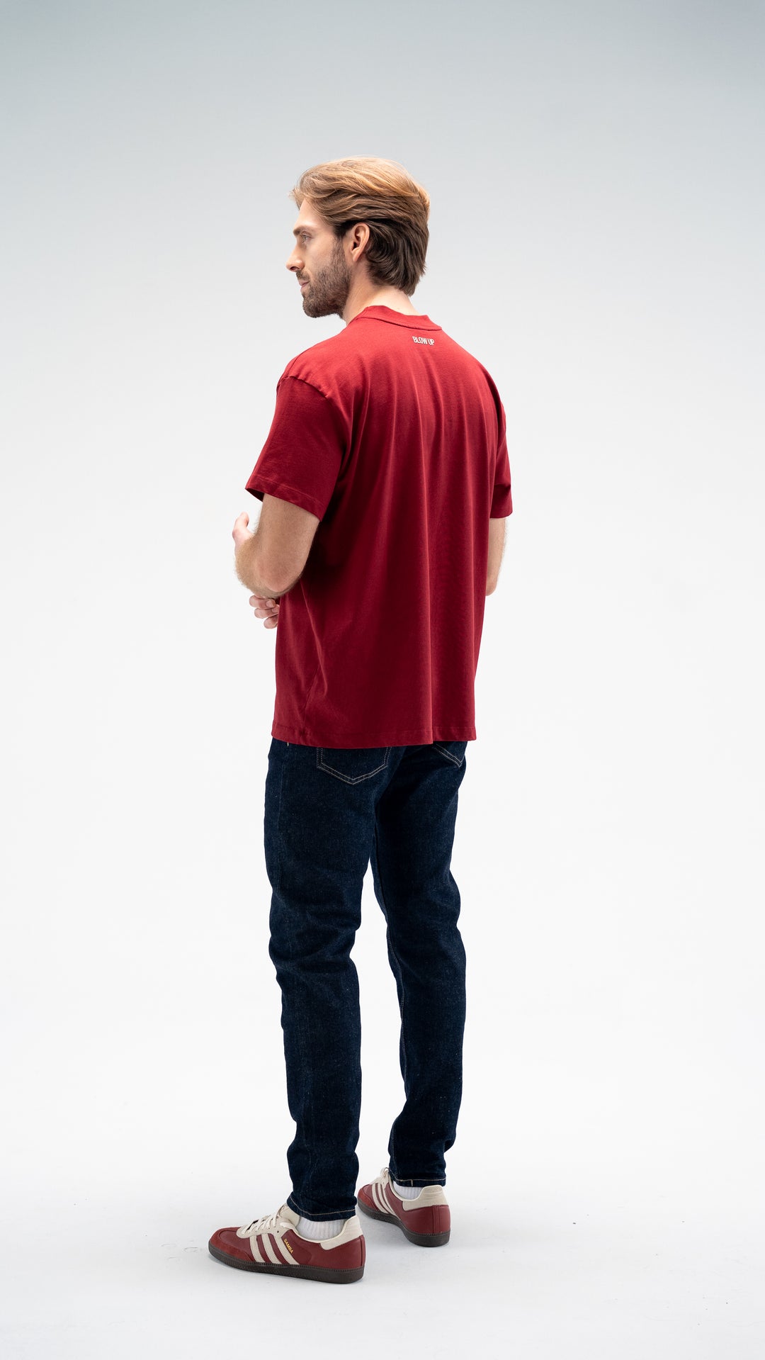 CORE REGULAR FIT RED WINE T-SHIRT