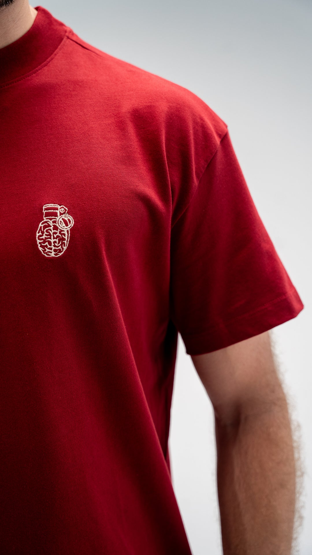 CORE REGULAR FIT RED WINE T-SHIRT