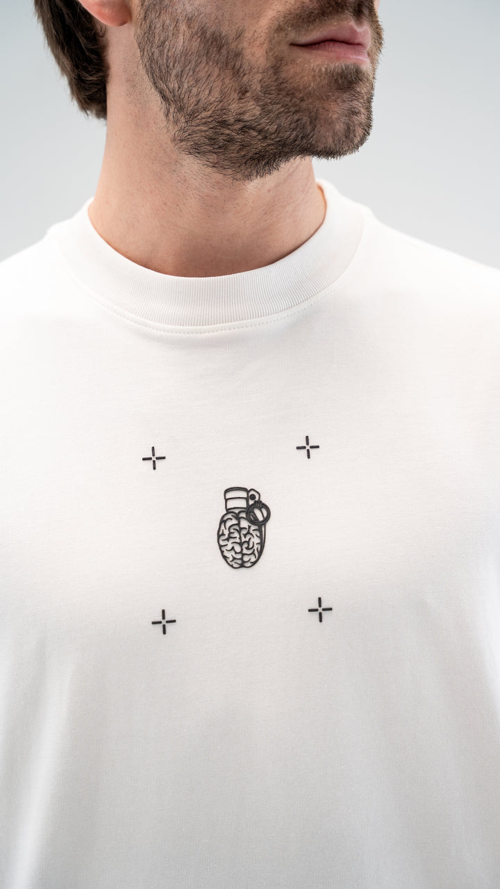 MINIMAL REGULAR FIT IVORY T-SHIRT