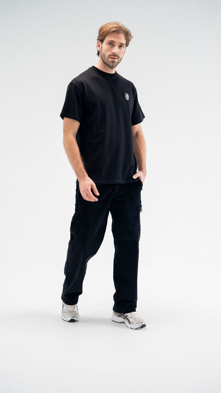 PRIME REGULAR FIT BLACK T-SHIRT
