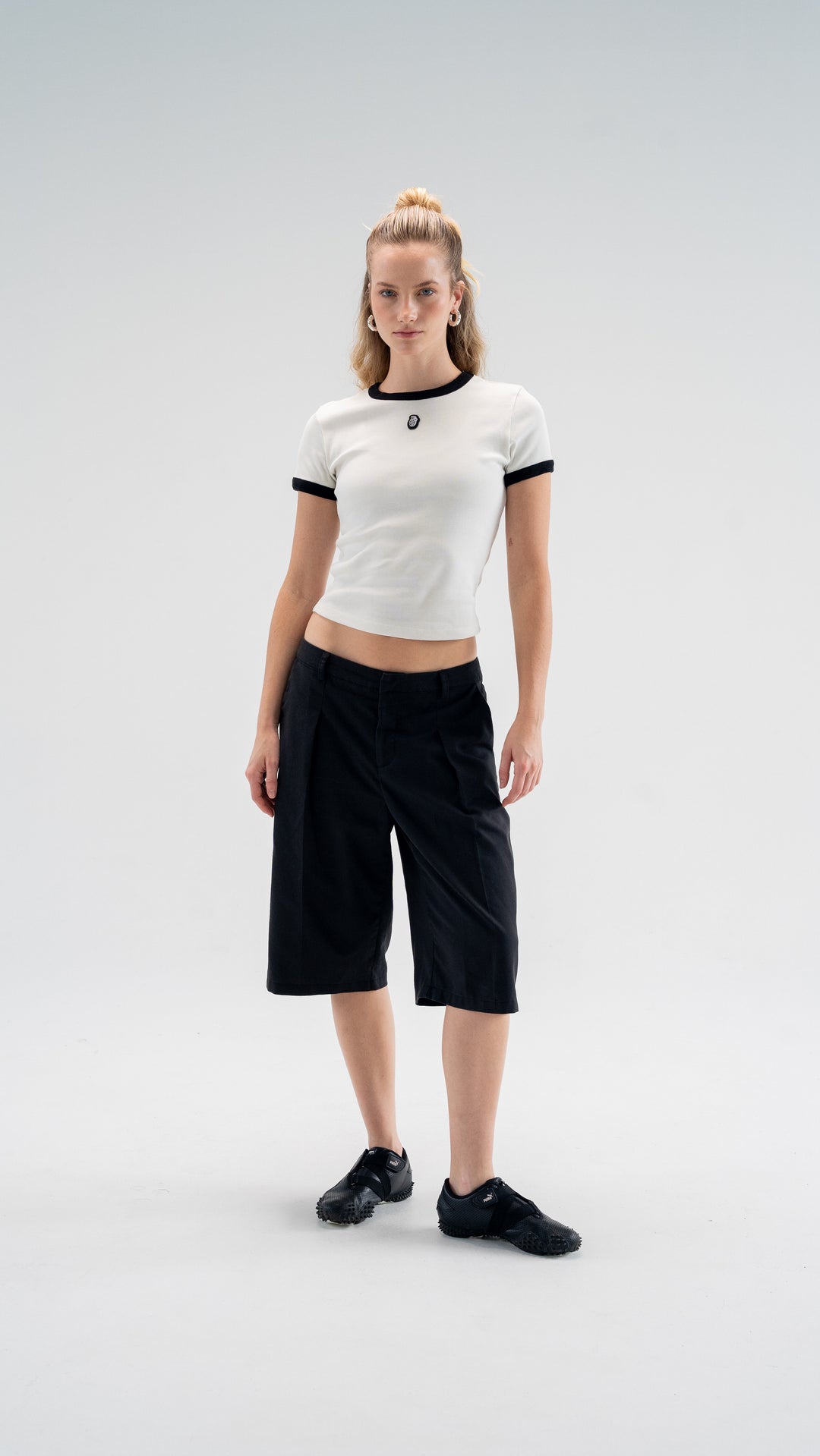 SHORT SLEEVE IVORY TOP