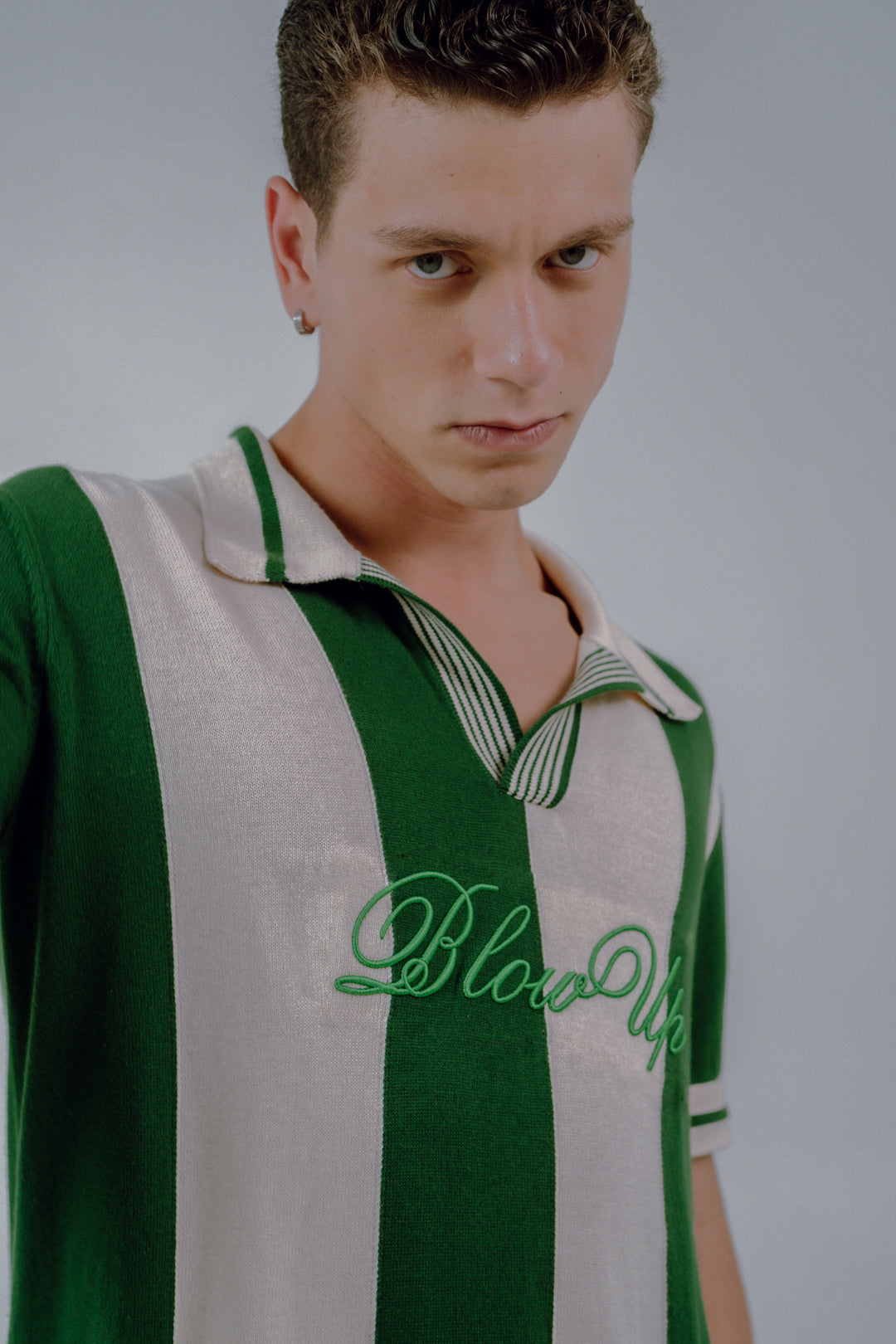 REGULAR FIT GREEN PIQUE POLO