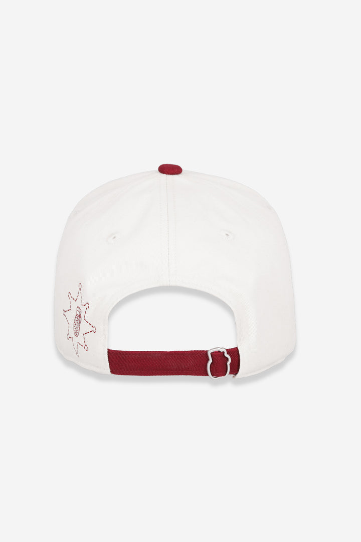 LONG RIDE IVORY RED CAP
