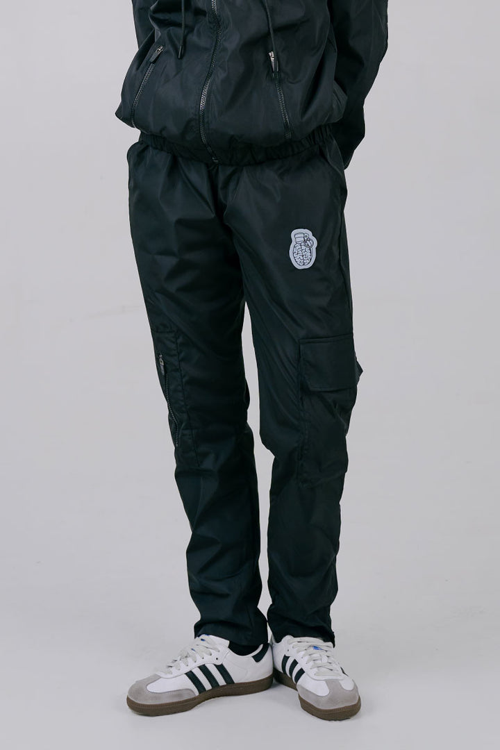 Black Windbreaker Jogger