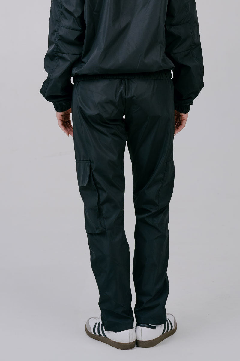 Black Windbreaker Jogger