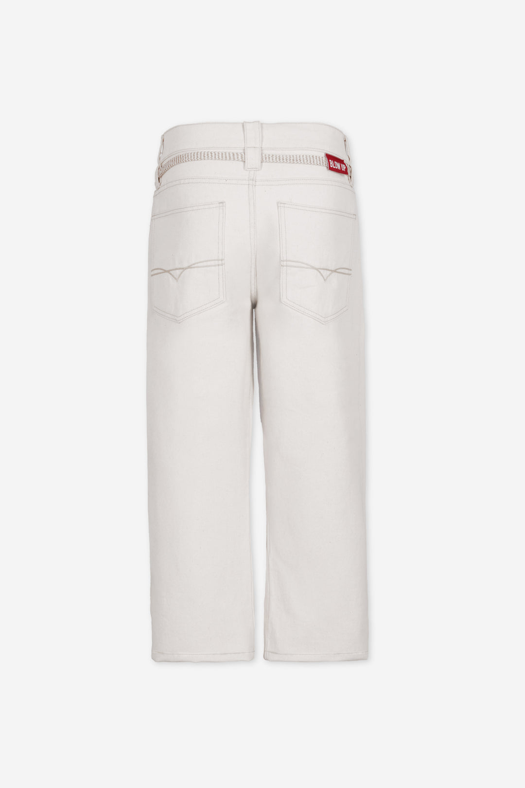 LASSO REGULAR FIT IVORY JEAN