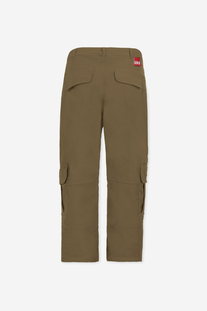 WESTERN OLIVE WIDE CARGO PANTS
