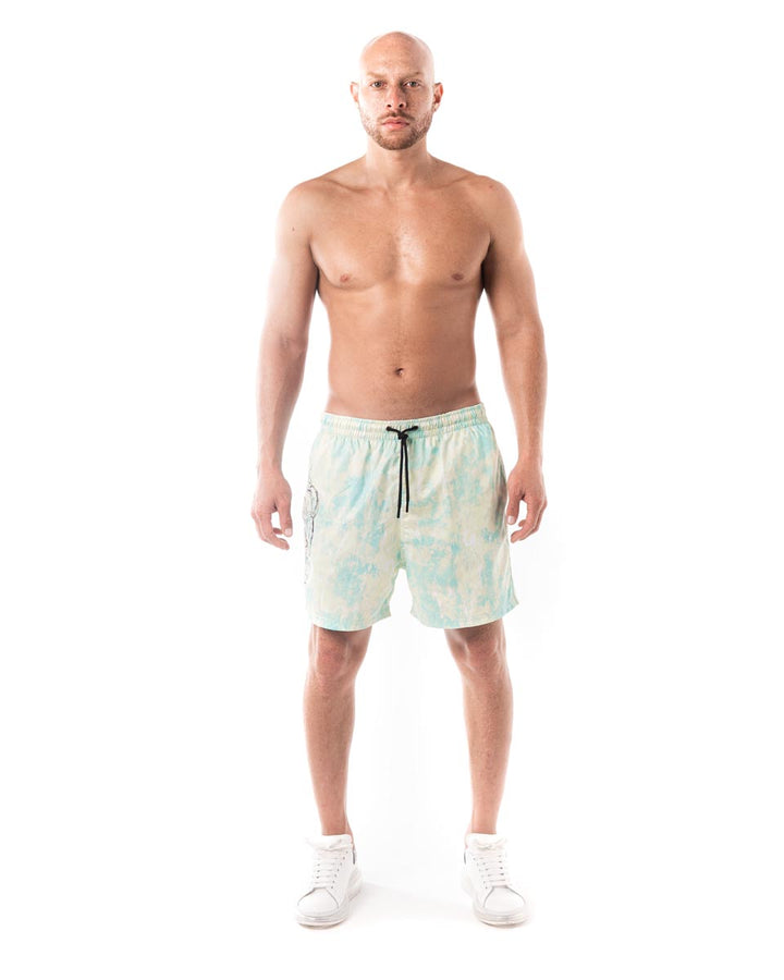 Marble Green Swim Short