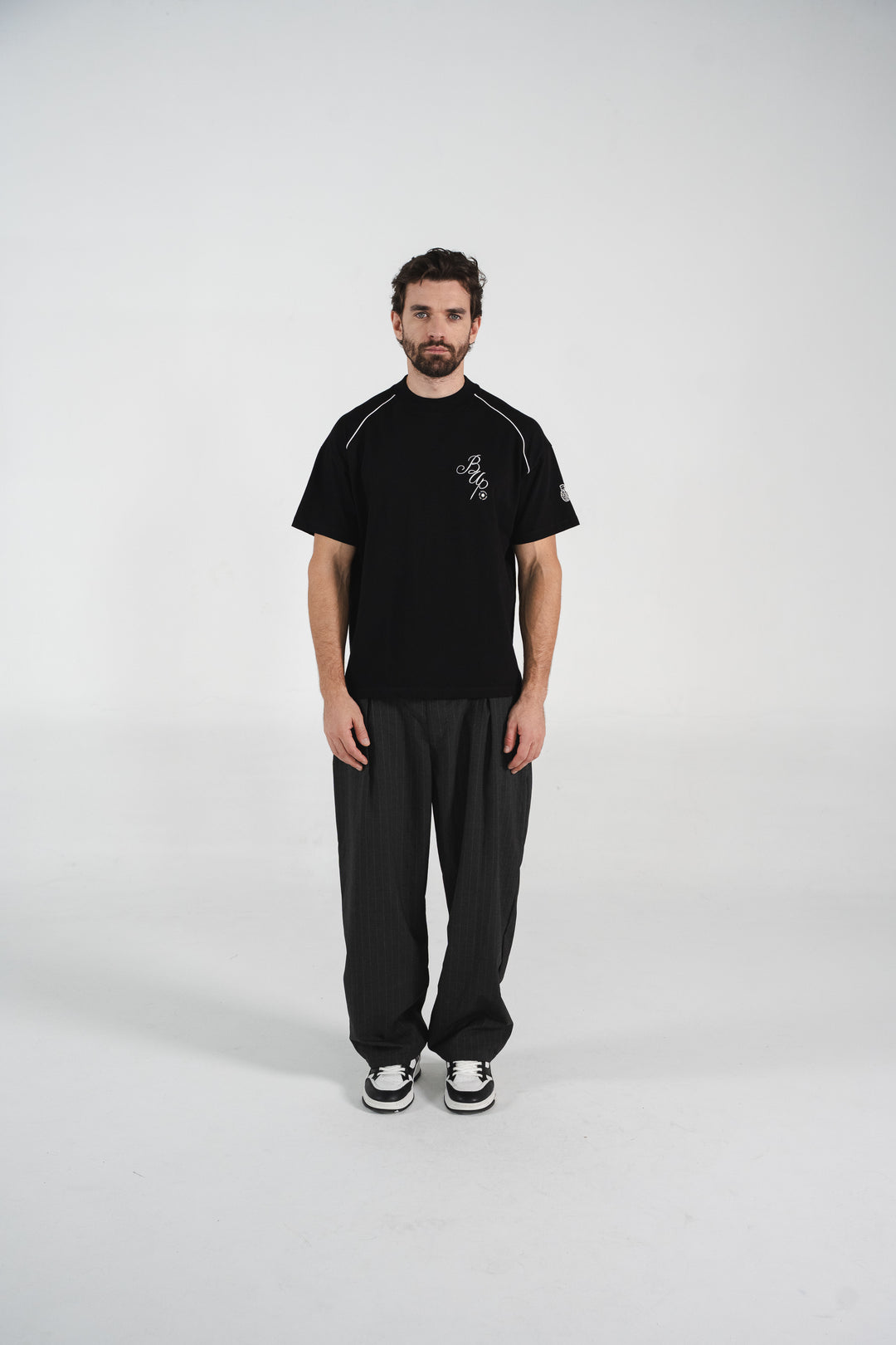 WAVE BLACK REGULAR T-SHIRT
