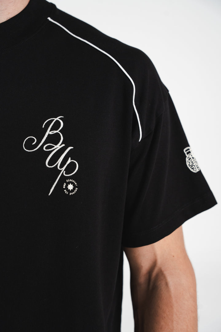 WAVE BLACK REGULAR T-SHIRT