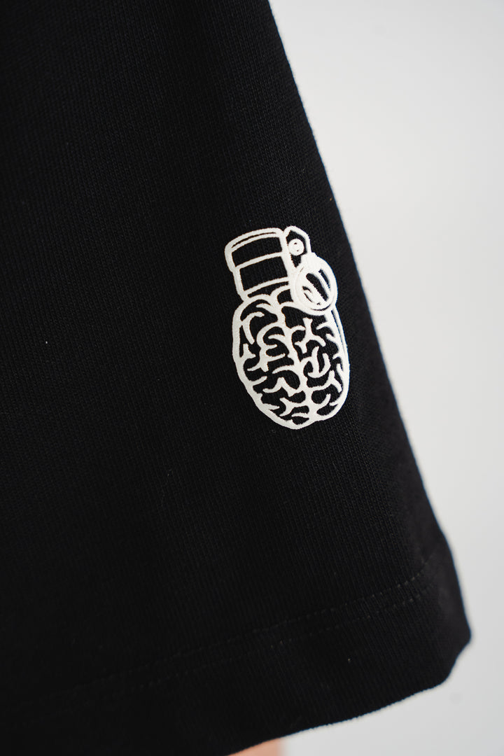 WAVE BLACK REGULAR T-SHIRT