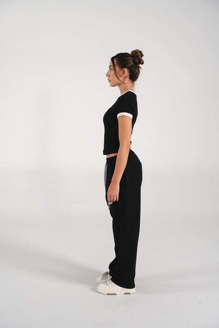 SHORT SLEEVE BLACK TOP