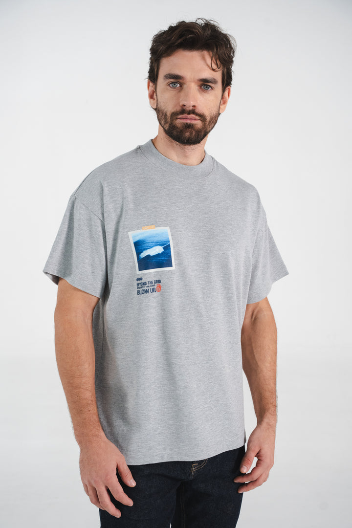 OCEAN GREY REGULAR T-SHIRT