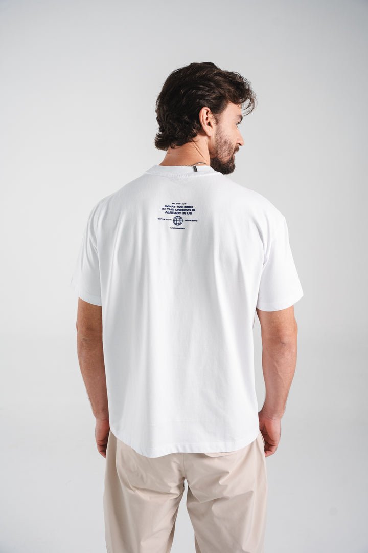 NAVIGATION WHITE  CLASSIC T-SHIRT