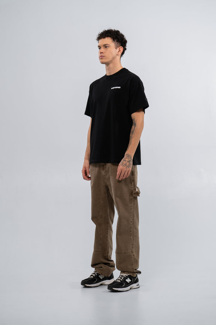 REGULAR FIT BLACK T-SHIRT