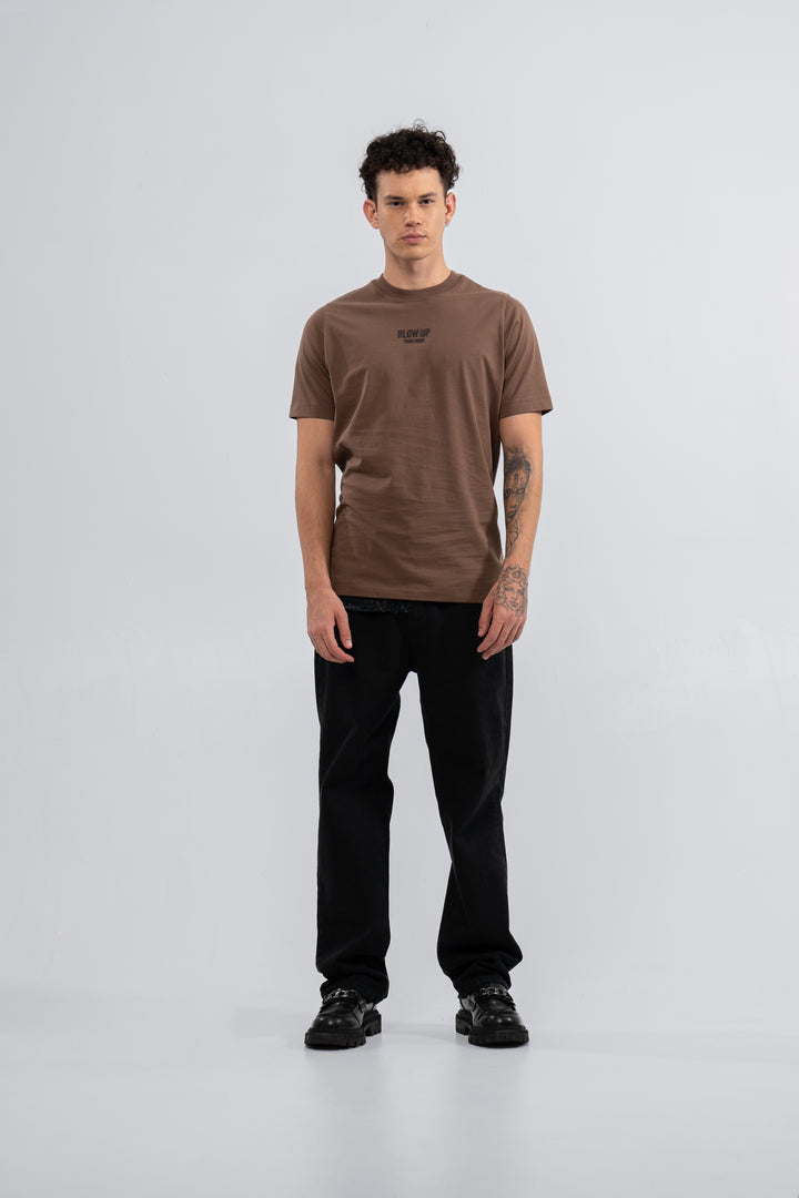 SLIM FIT BROWN T-SHIRT