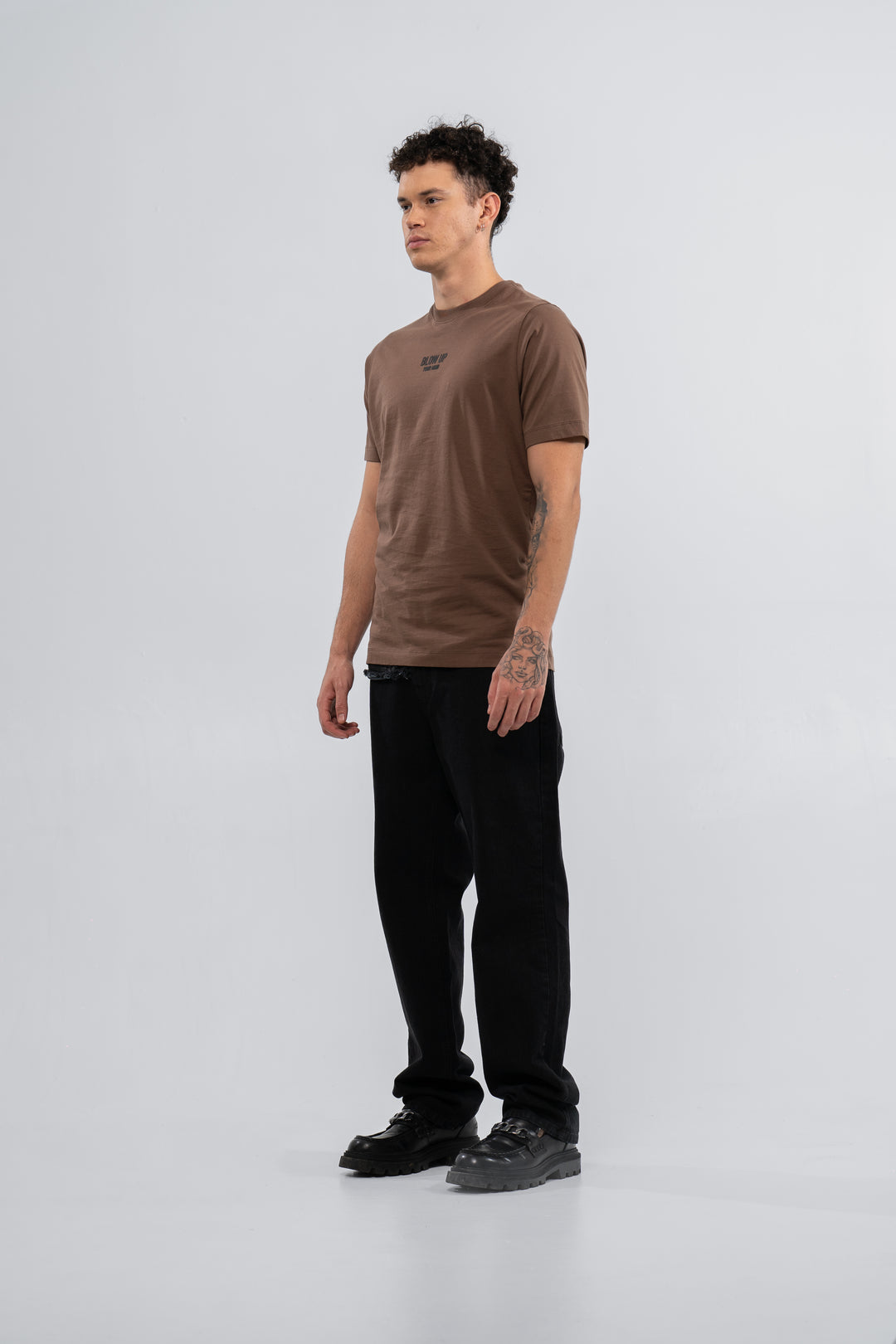 SLIM FIT BROWN T-SHIRT