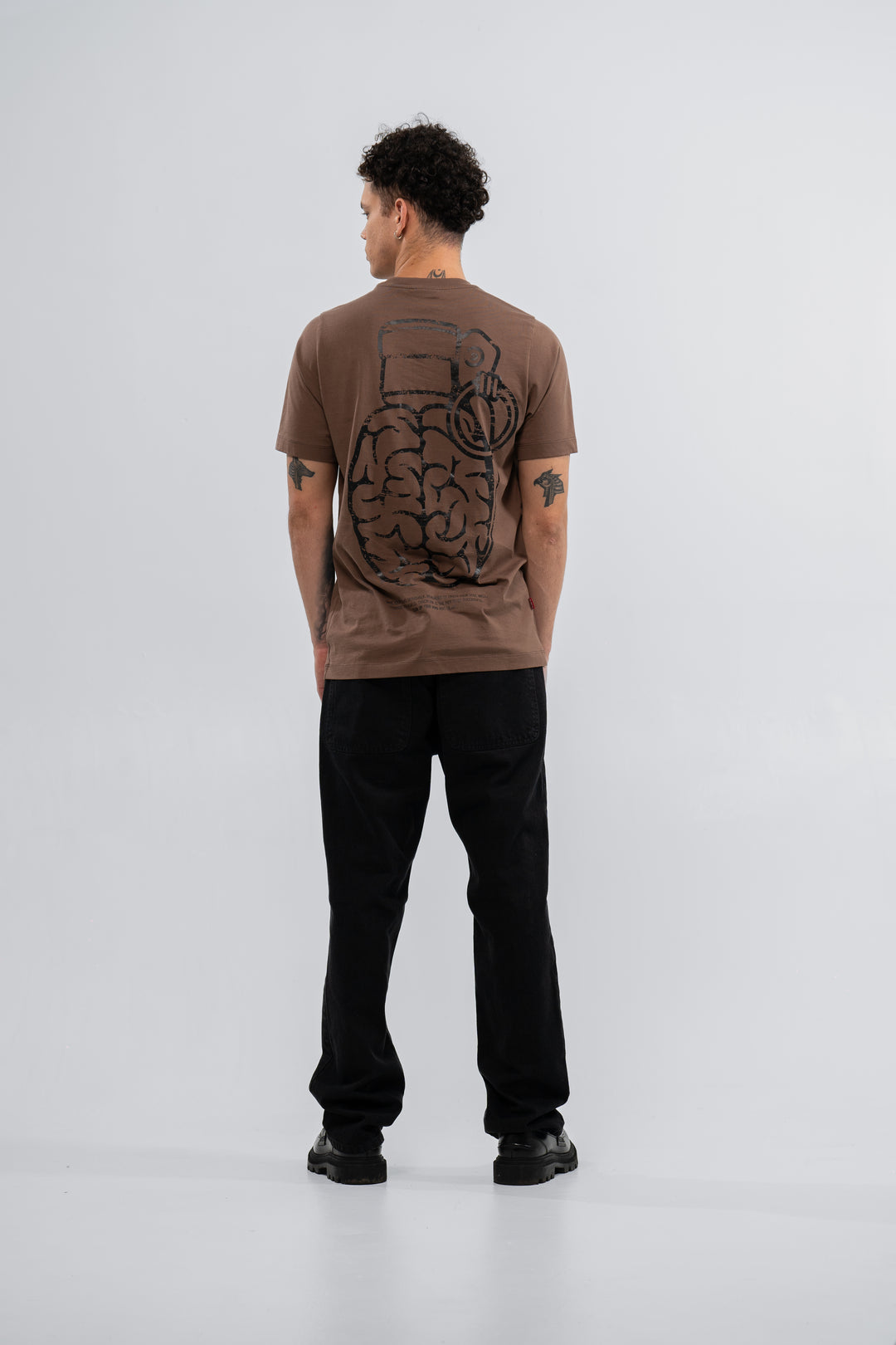 SLIM FIT BROWN T-SHIRT