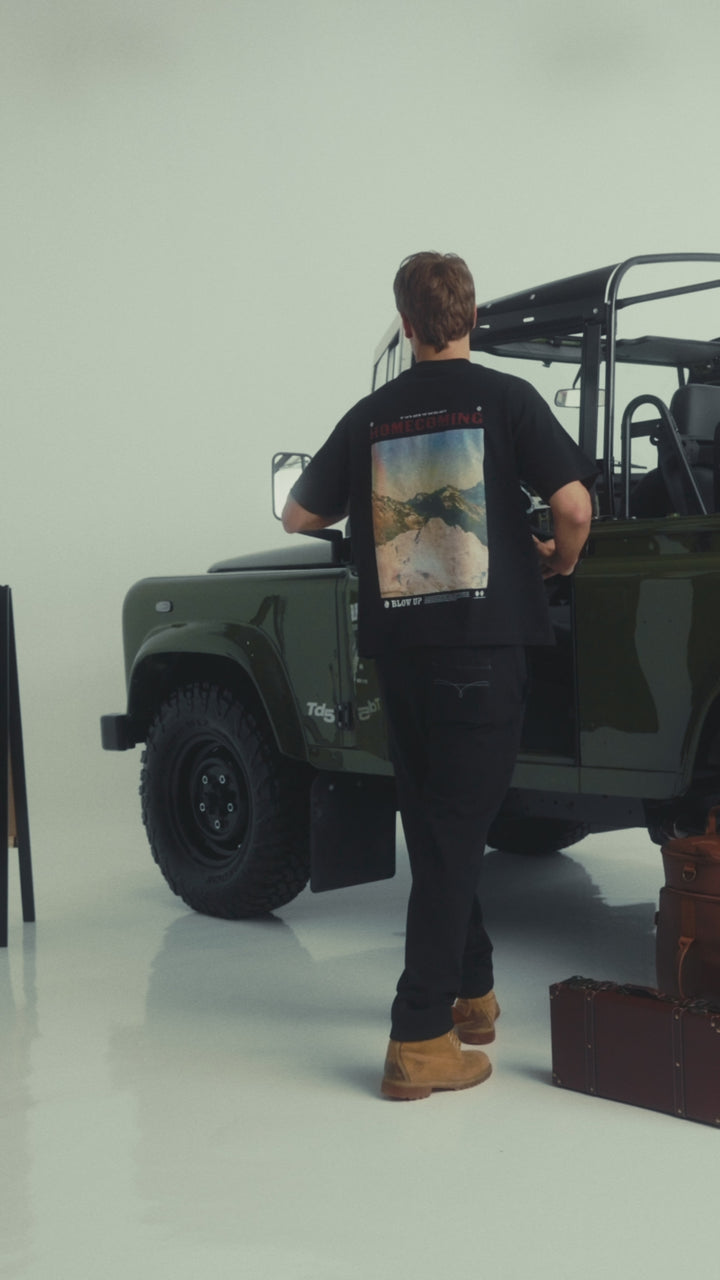HIGH PEAKS REGULAR FIT BLACK  T-SHIRT