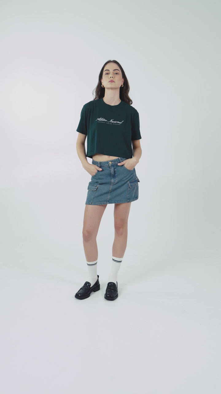 SLIM BOXY GREEN T-SHIRT