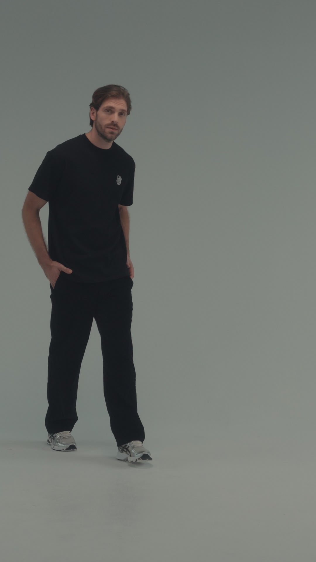 PRIME REGULAR FIT BLACK T-SHIRT