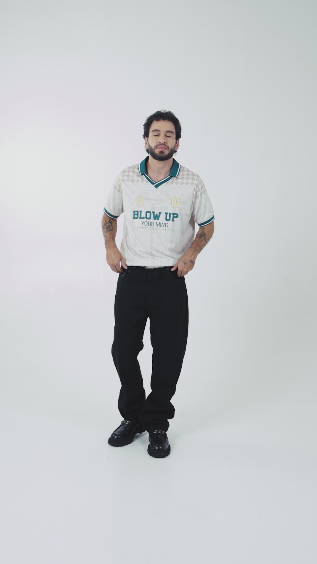 SLIM FIT IVORY KNIT POLO