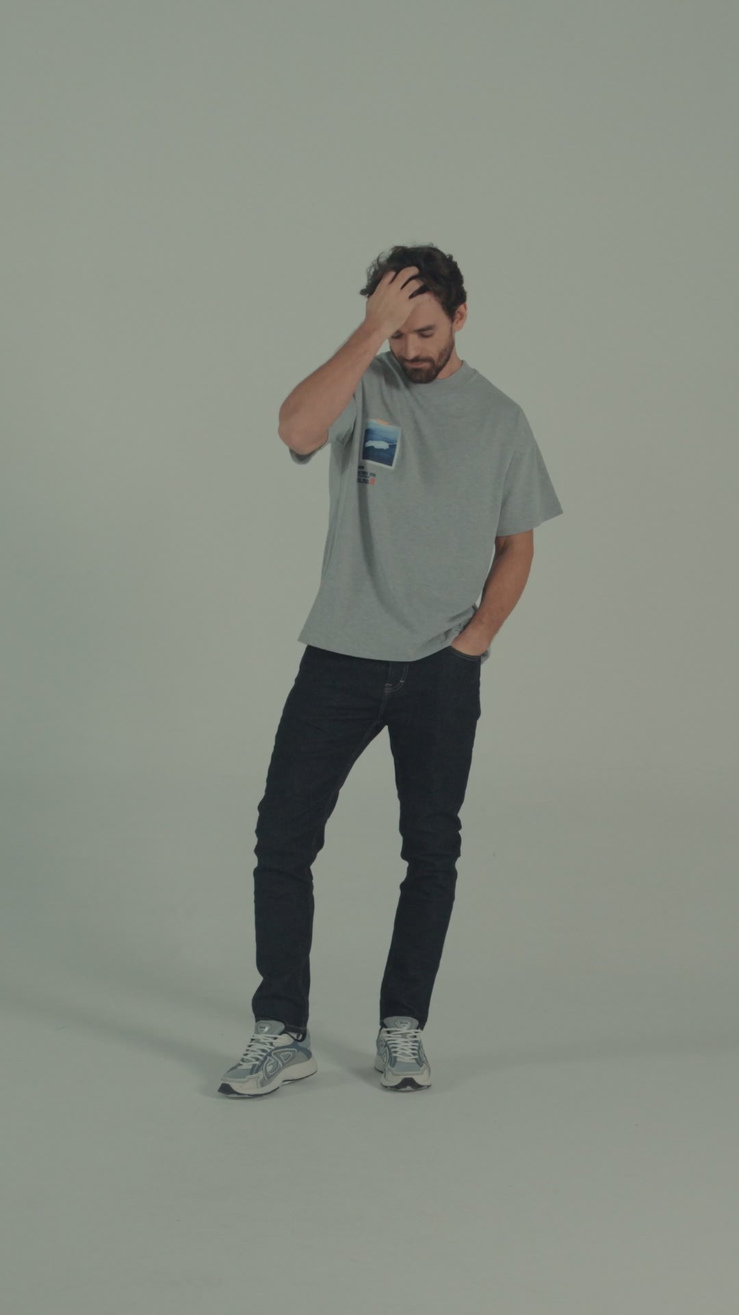OCEAN GREY REGULAR T-SHIRT